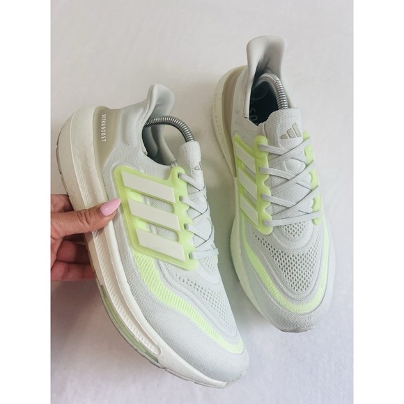 Adidas Ultra Boost Light Womens Training Running Shoes Sneakers Green Spark 10.5 - Picture 1 of 14